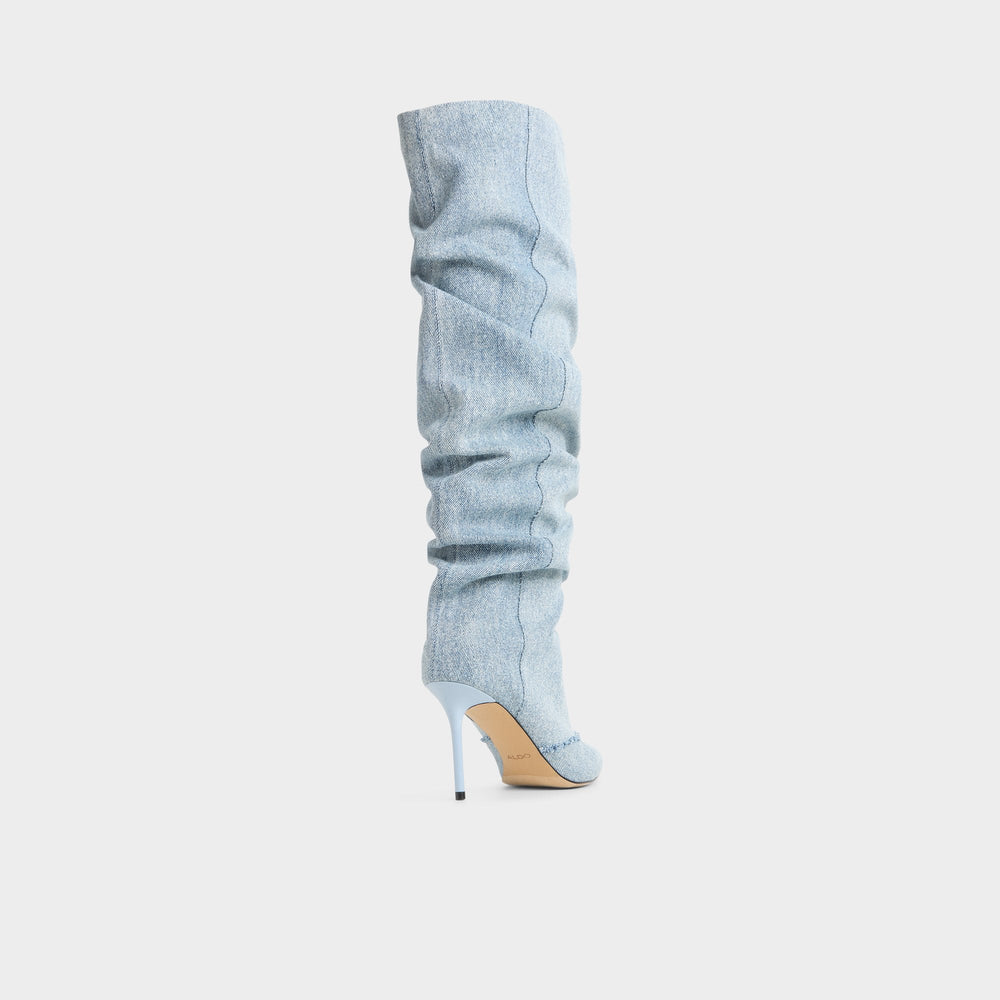 Stiletto heel Daroba in Denim - Over-the-knee boot