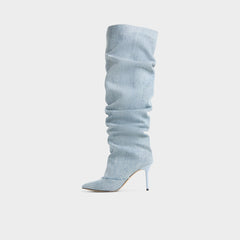 Stiletto heel Daroba in Denim - Over-the-knee boot