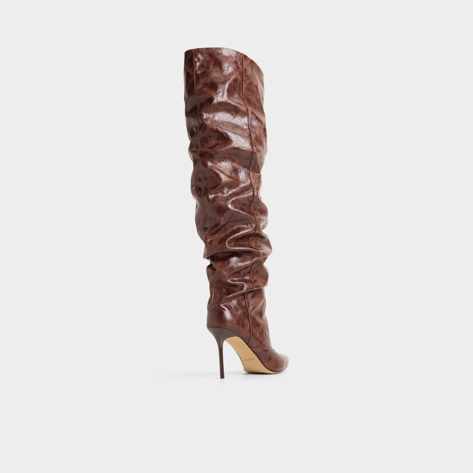 Daroba in Dark Brown - Over-the-knee boot Stiletto heel