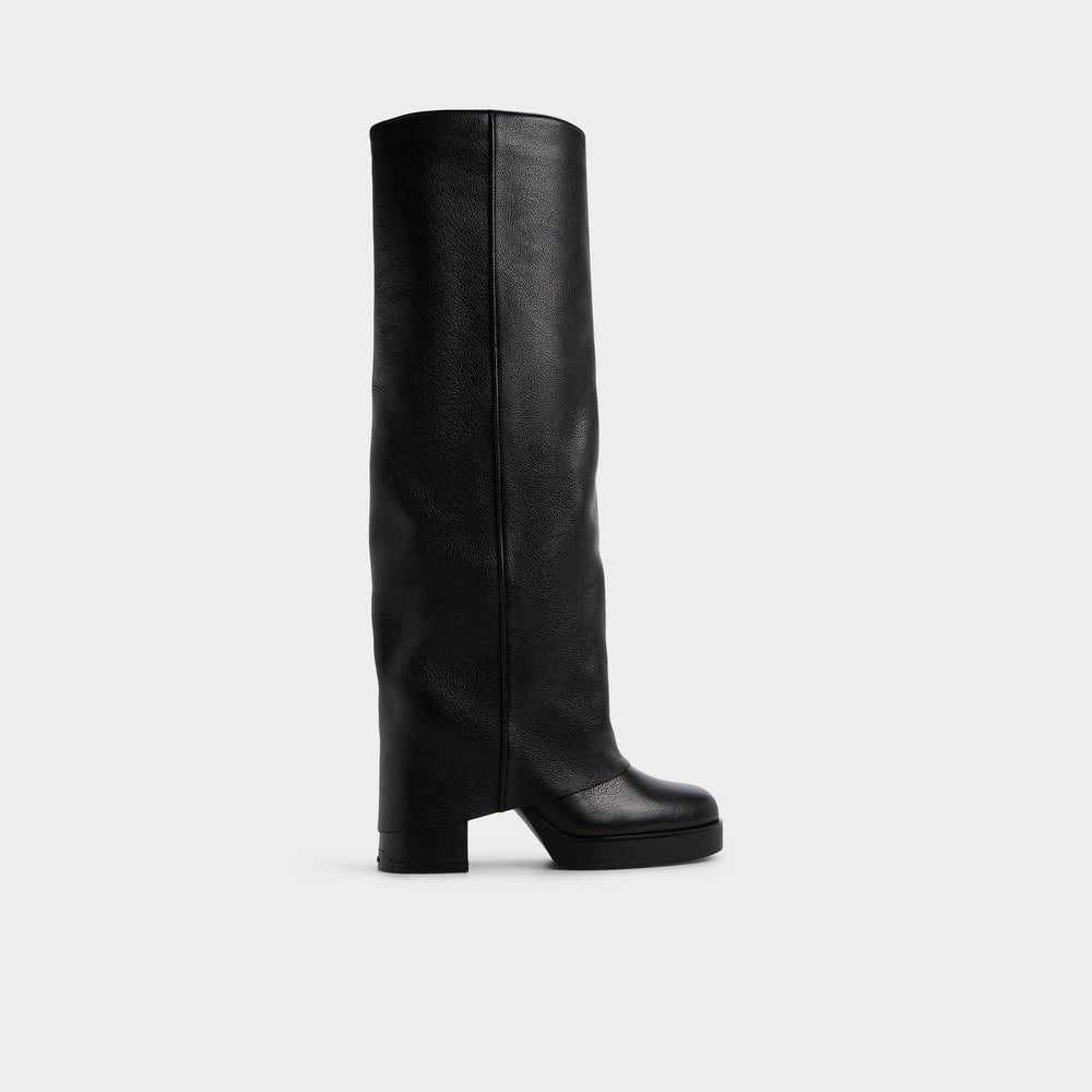 Maeveh in Black - Knee-high boot Platform