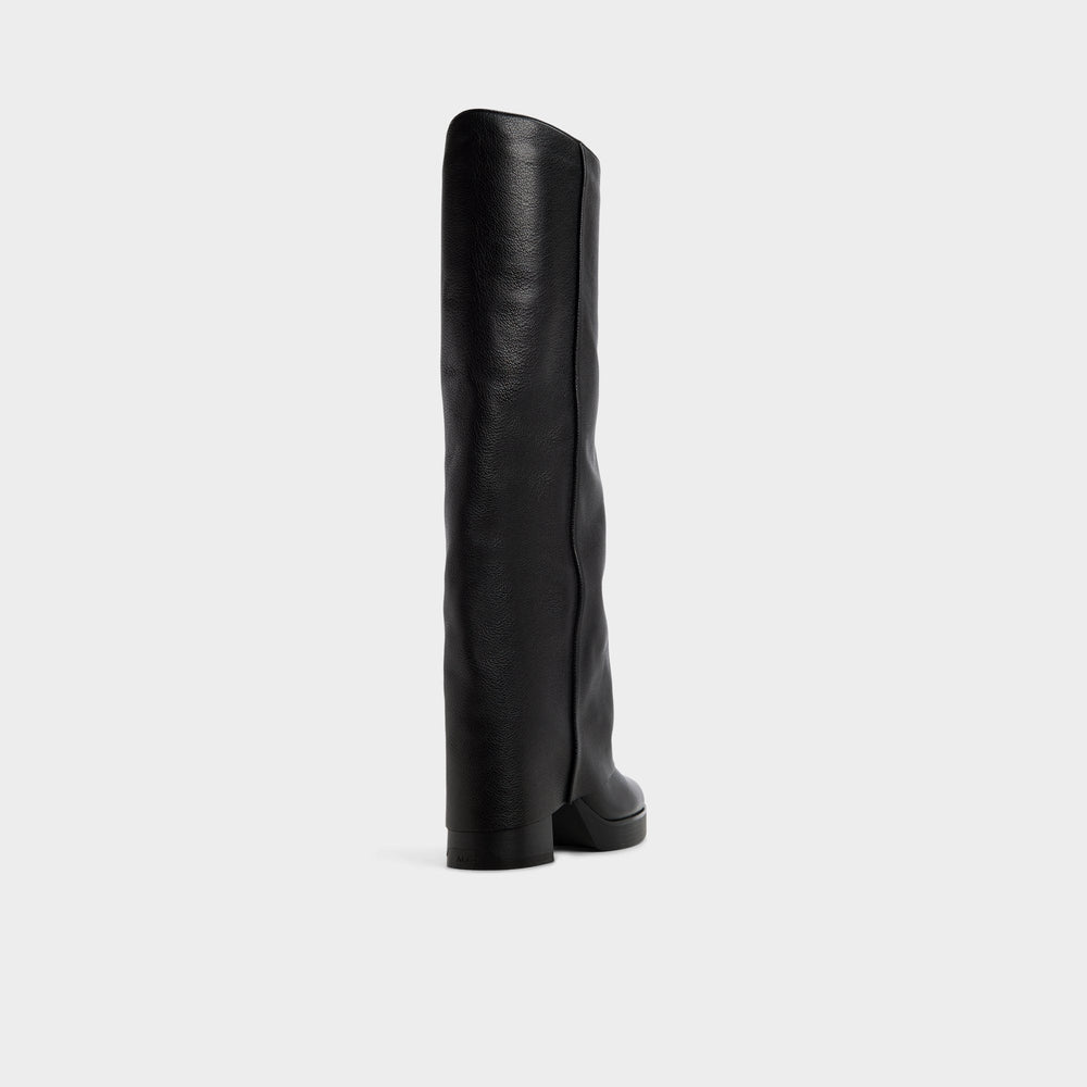 Maeveh in Black - Knee-high boot Platform