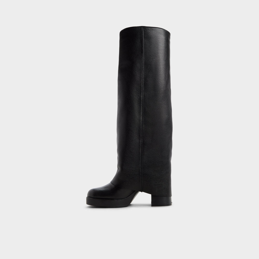 Maeveh in Black - Knee-high boot Platform