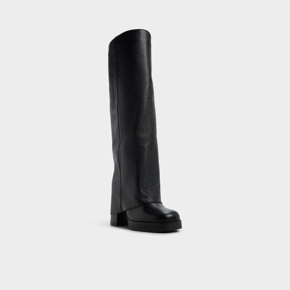 Maeveh in Black - Knee-high boot Platform
