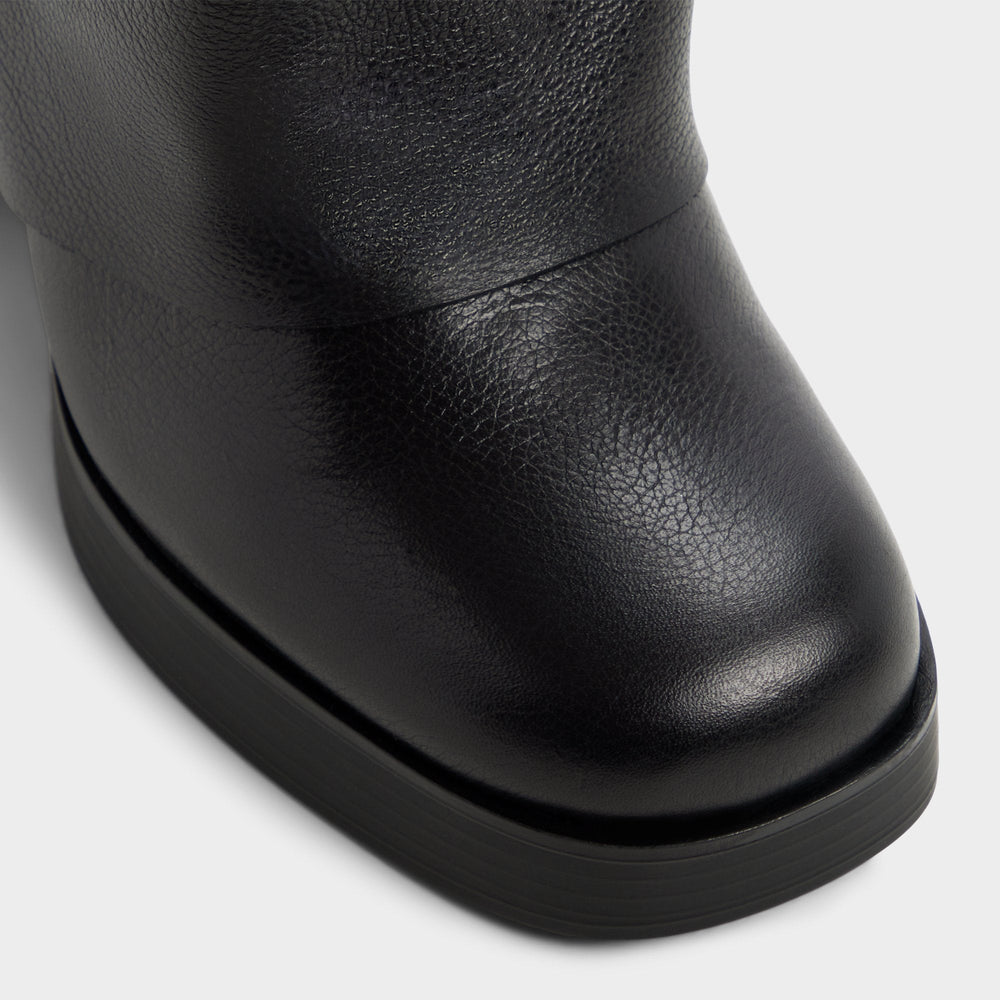 Maeveh in Black - Knee-high boot Platform
