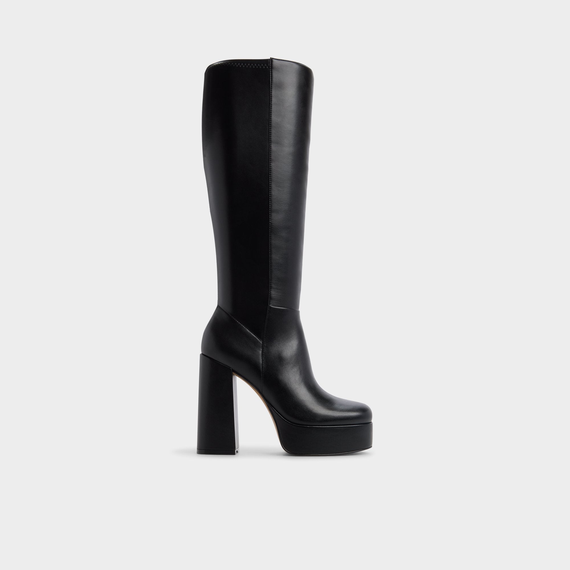 Platform Albie in Wc Black - Knee-high boot