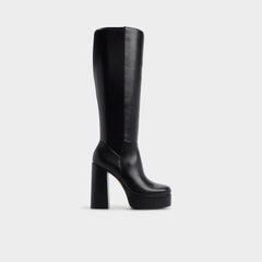 Platform Albie in Wc Black - Knee-high boot