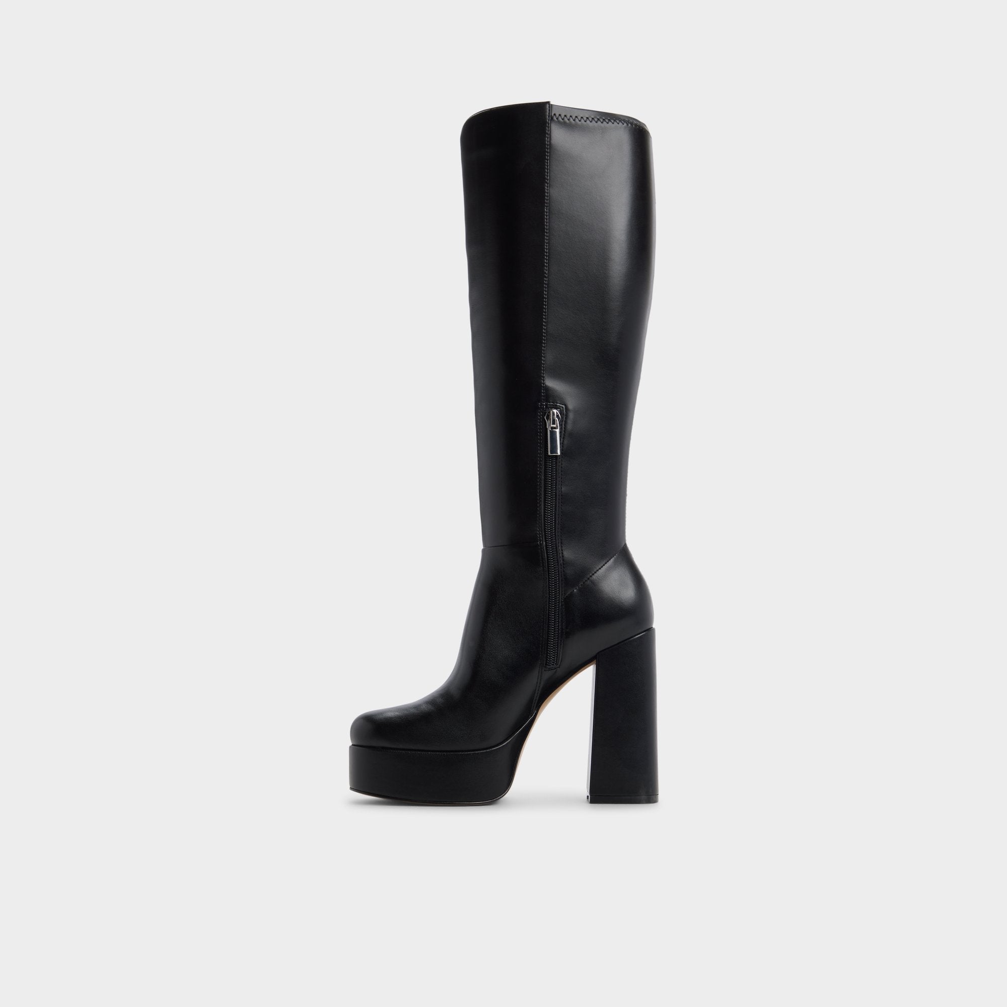 Platform Albie in Wc Black - Knee-high boot