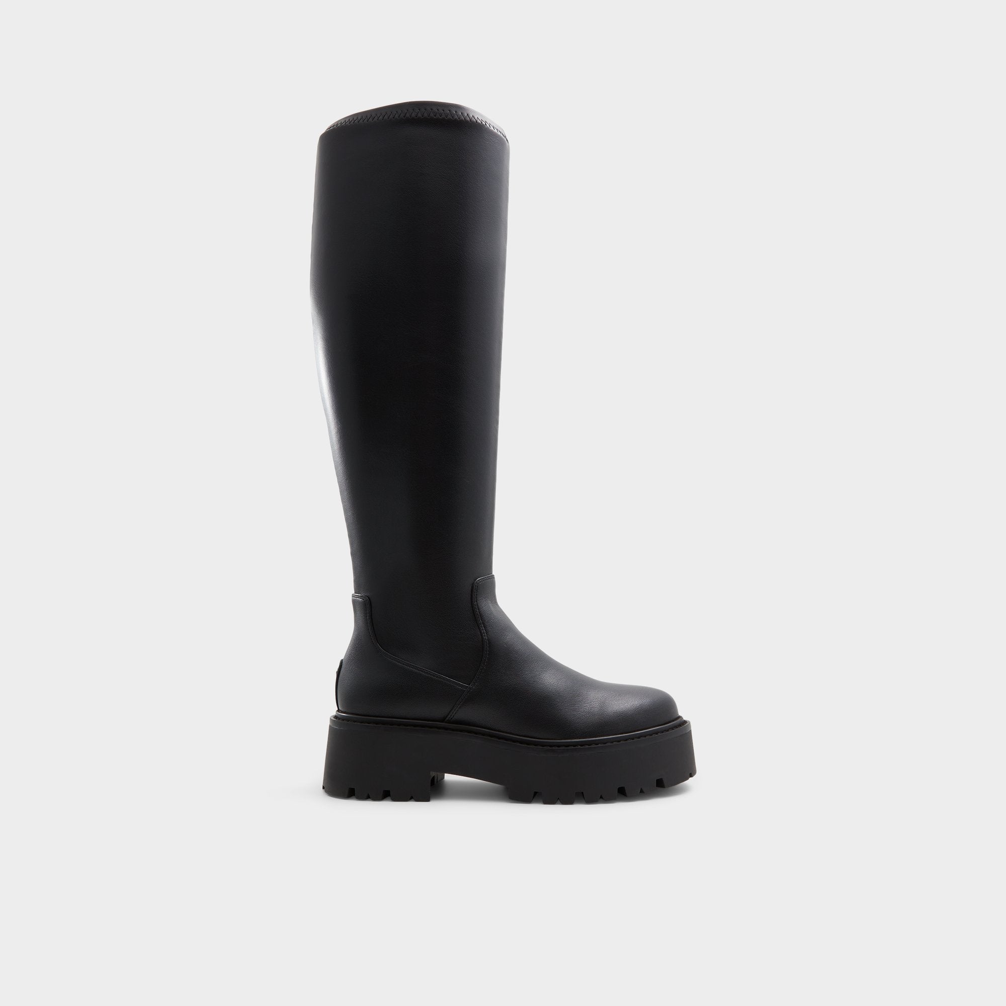 Carelden in Wc Black - Knee-high boot Lug sole