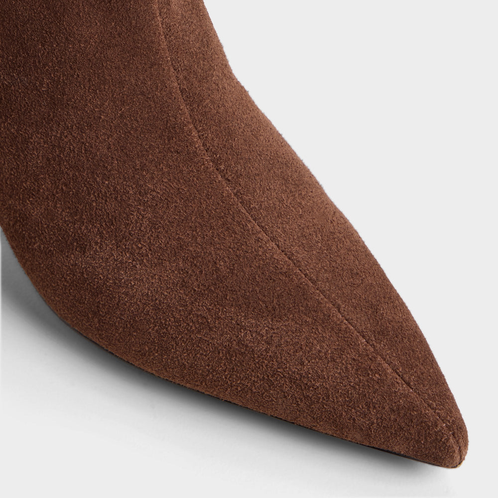 Stiletto heel Selora in Wc Dark Brown - Knee-high boot