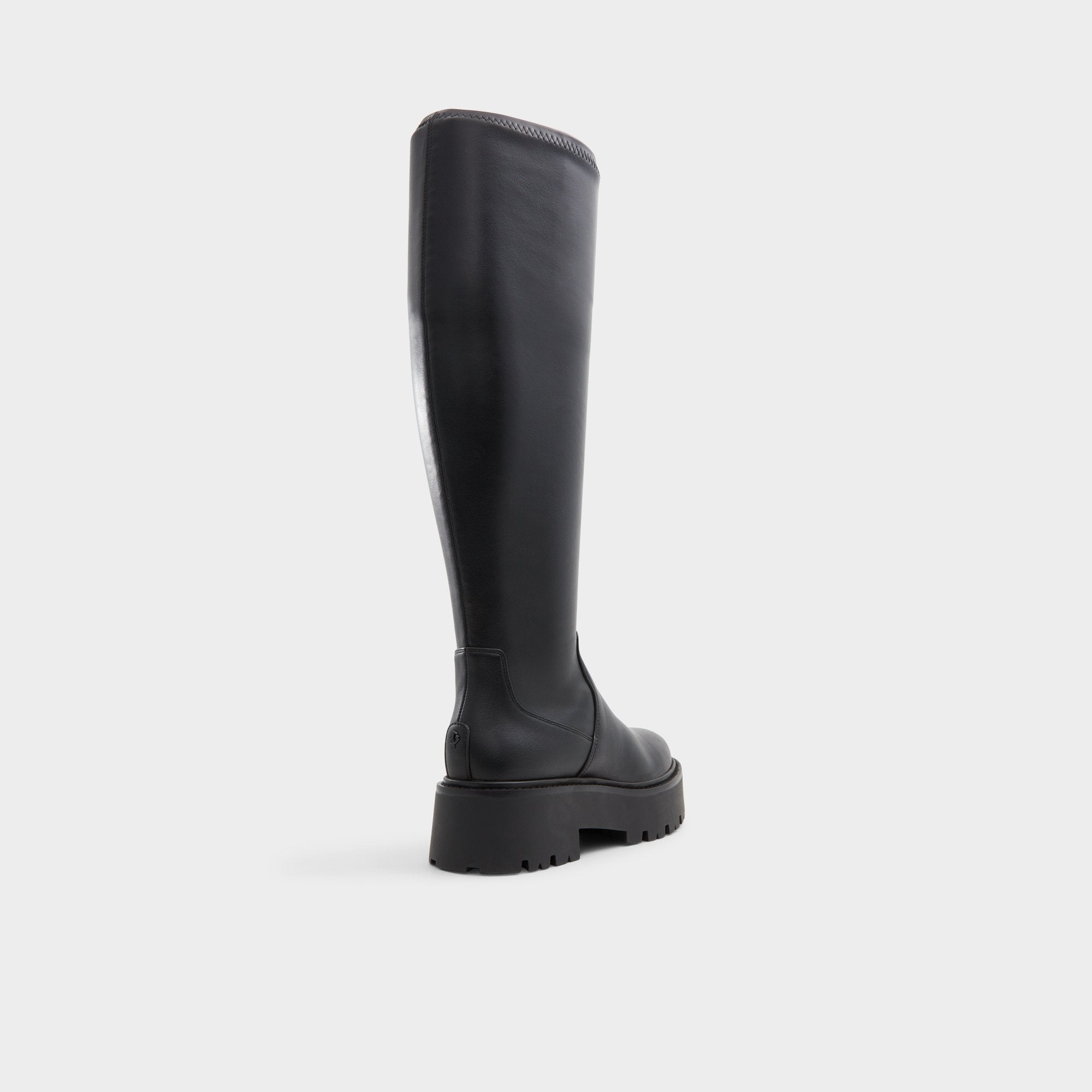 Lug sole Carelden Black Women's Tall Boots - Knee-high boot