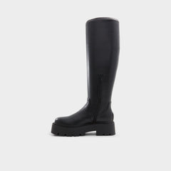 Lug sole Carelden Black Women's Tall Boots - Knee-high boot