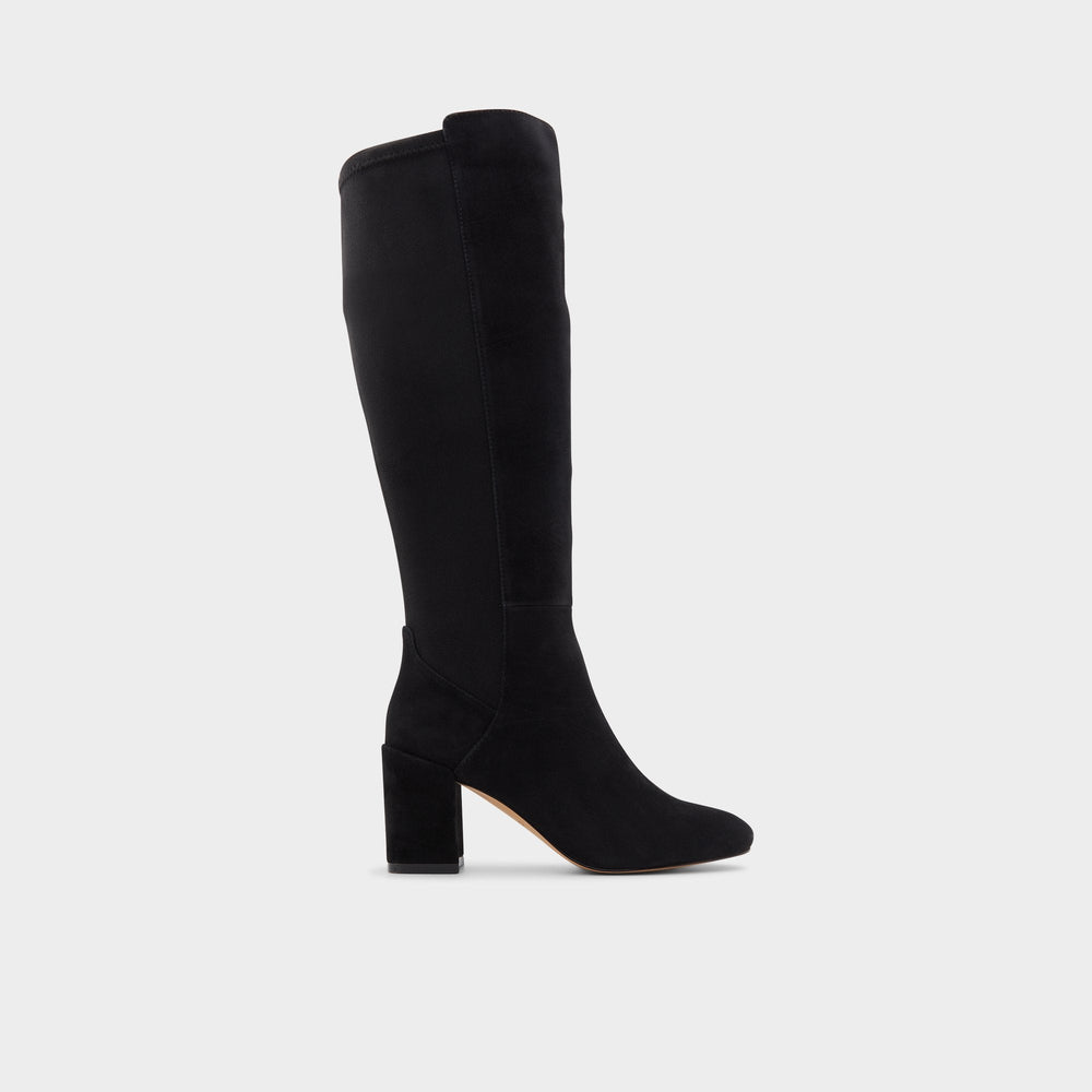 Satori in Other Black - Knee-high boot Block heel