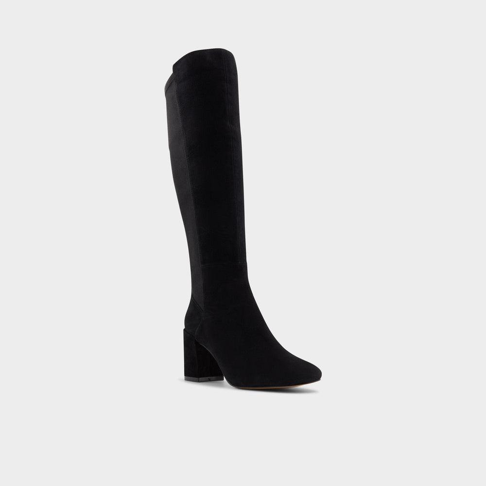 Satori in Other Black - Knee-high boot Block heel