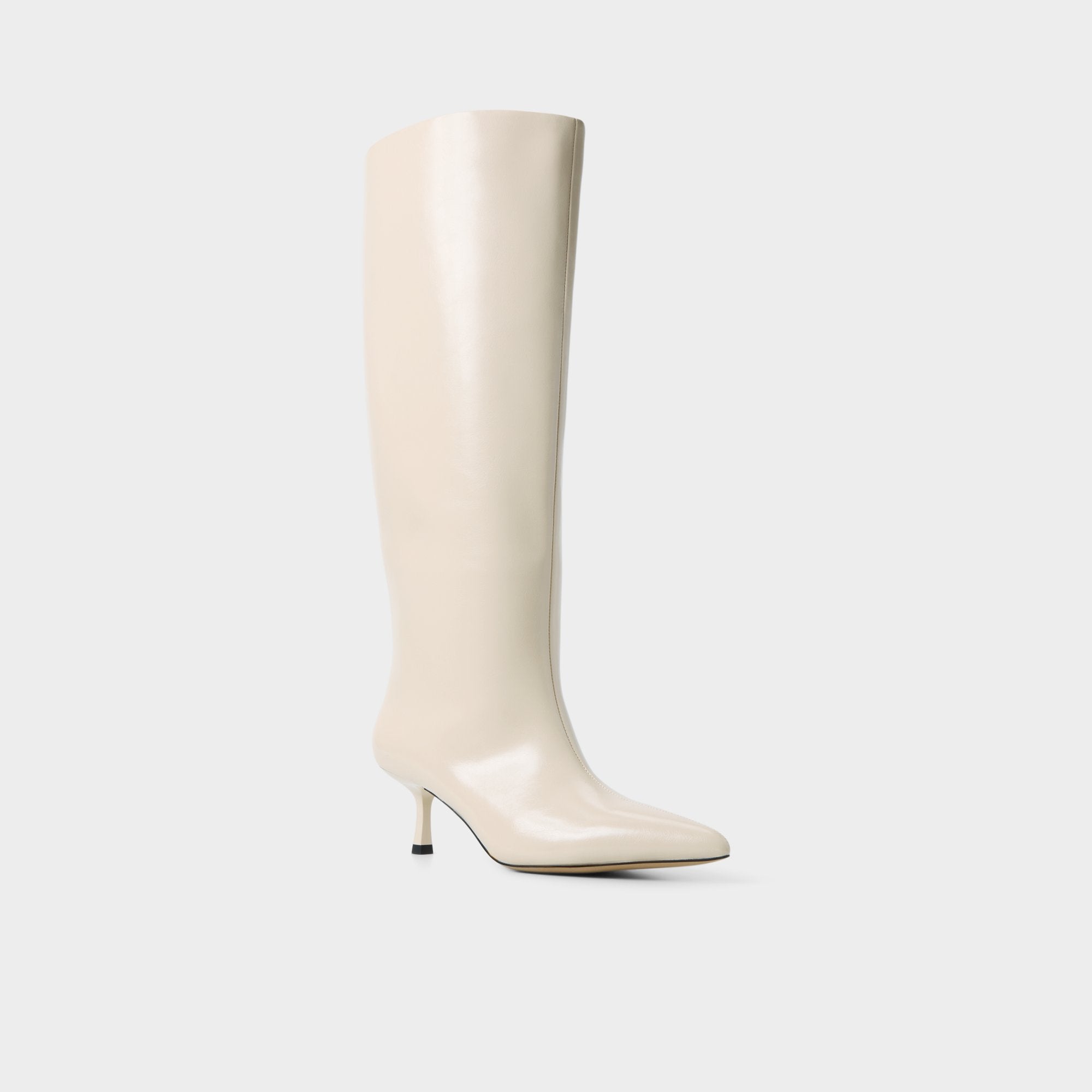 Selora-wc in Cream - Knee-high boot Stiletto heel
