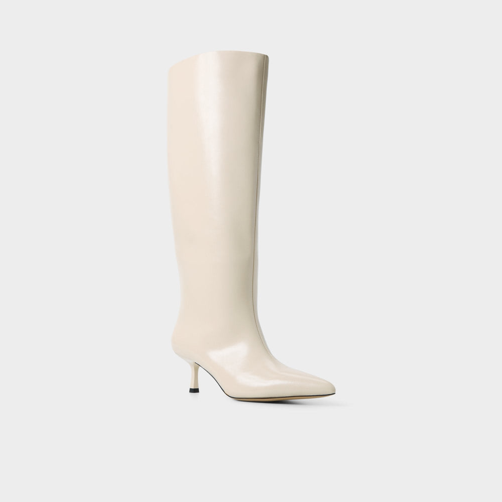 Selora-wc in Cream - Knee-high boot Stiletto heel