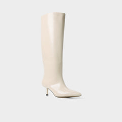 Selora-wc in Cream - Knee-high boot Stiletto heel