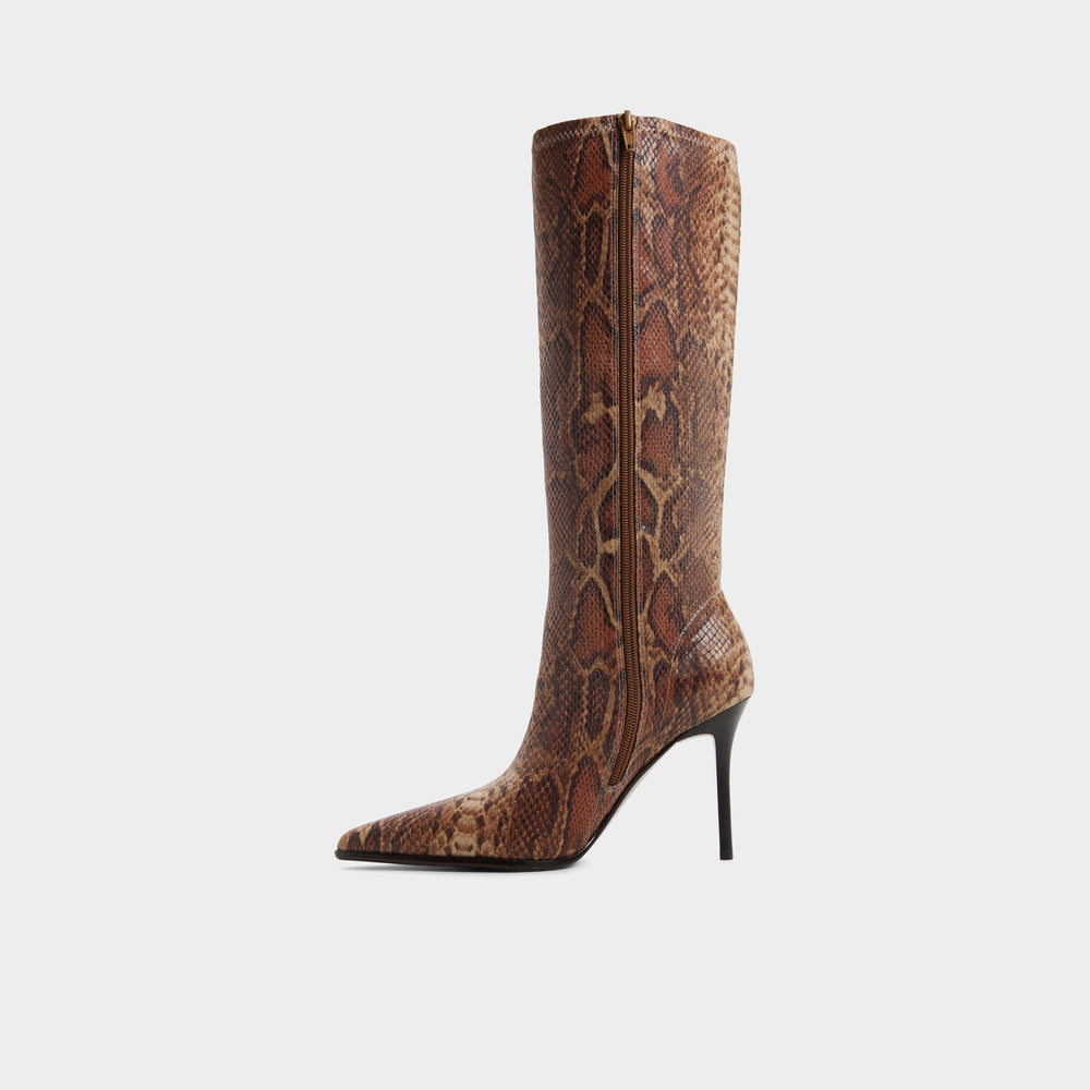 Re in Emily Brown Multi - Knee-high boot Stiletto heel