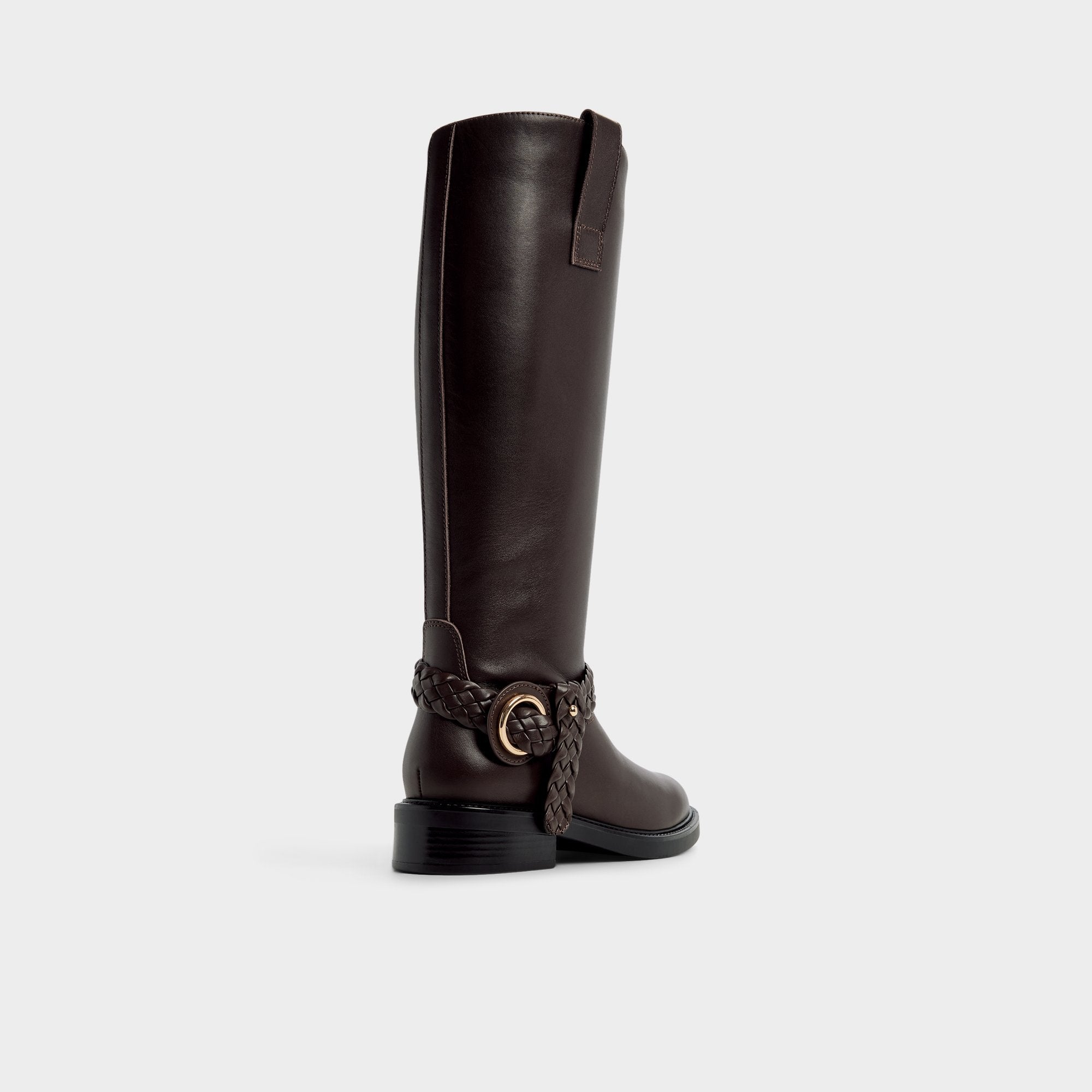 Block heel Philippa in Dark Brown - Riding boot