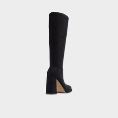 Platform Gisselle in Black - Knee-high boot