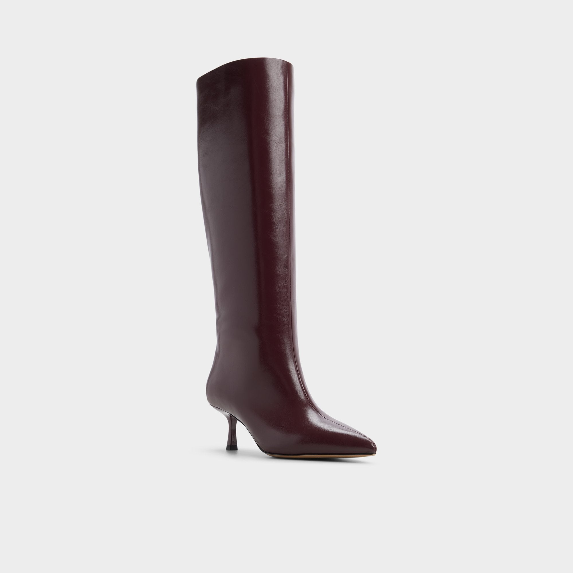 Selora in Burgundy - Knee-high boot Stiletto heel