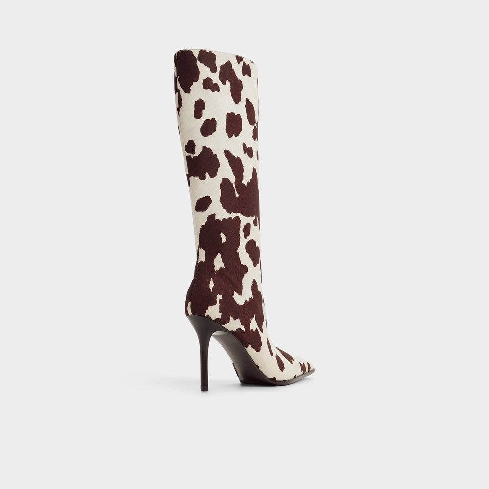 Re in Emma Open Brown - Knee-high boot Stiletto heel