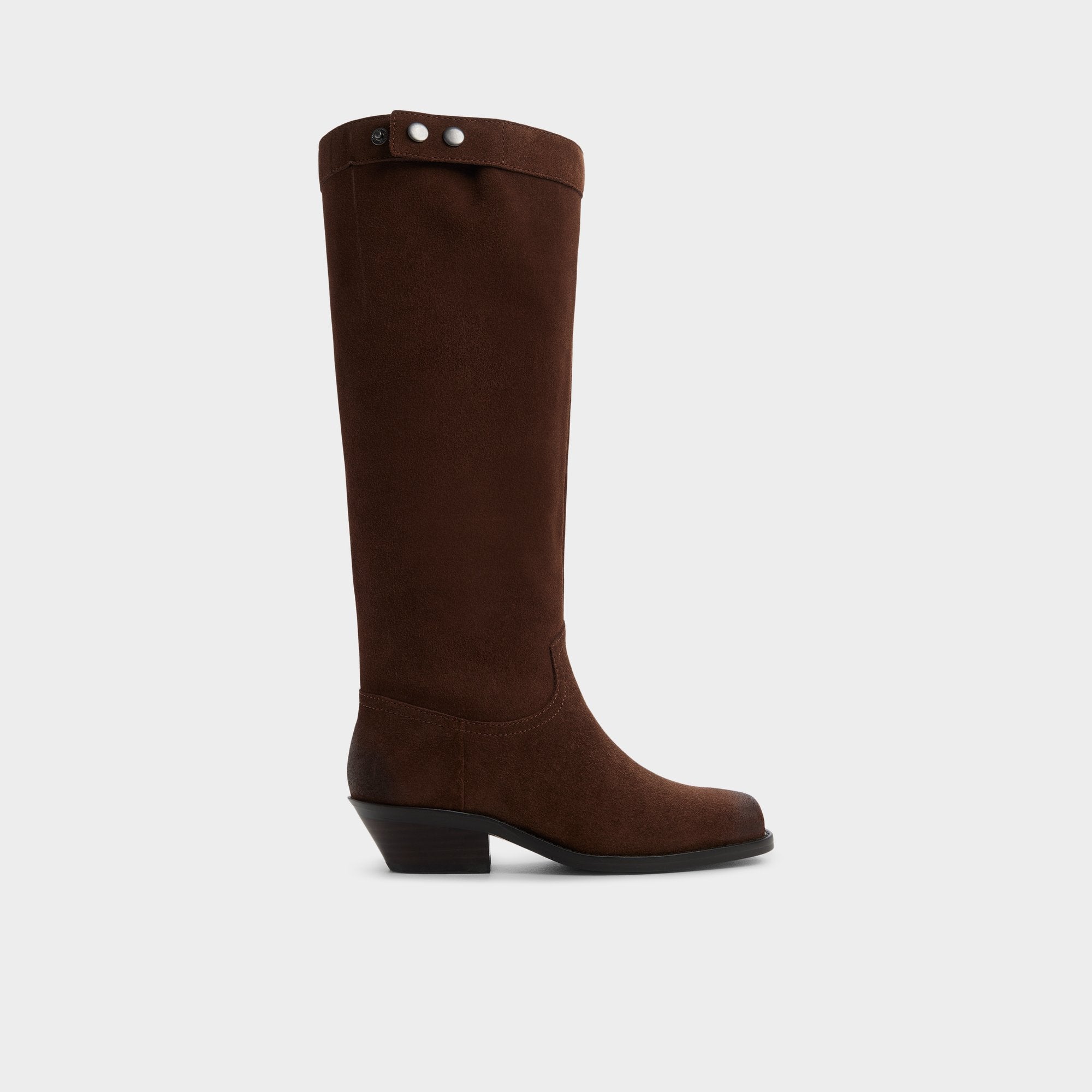 Emberlyn in Dark Brown 14163446 - Knee-high western boot Cup sole