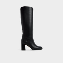Elyze in Black - Knee-high boot Block heel