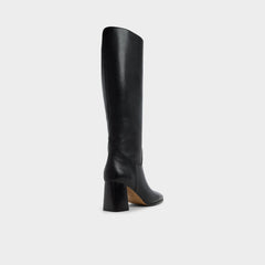Elyze in Black - Knee-high boot Block heel
