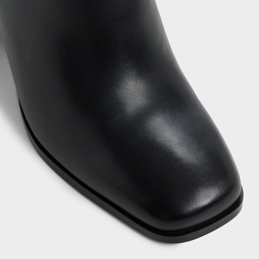 Elyze in Black - Knee-high boot Block heel