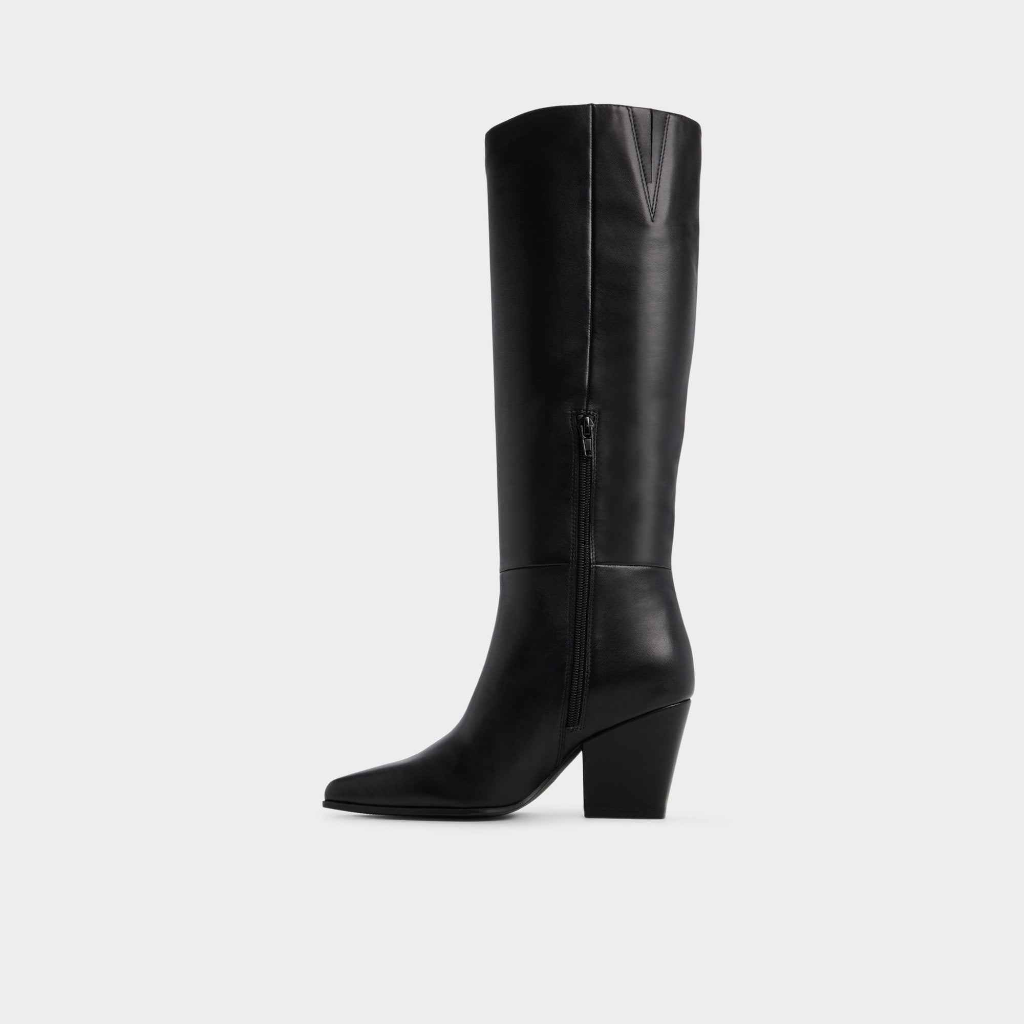 Block heel Kaelya in Black - Knee-high boot