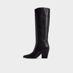 Block heel Kaelya in Black - Knee-high boot