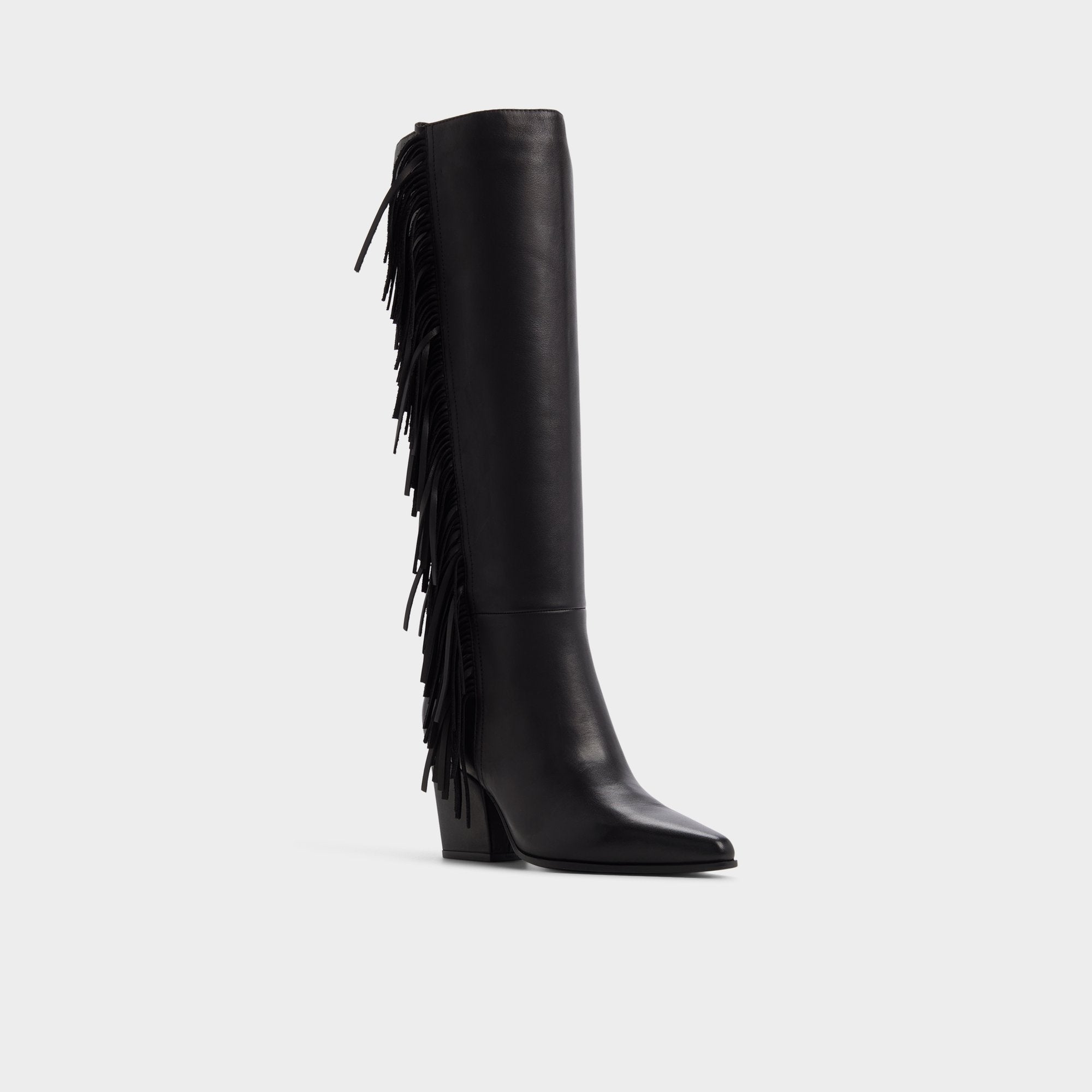 Block heel Kaelya in Black - Knee-high boot