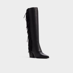 Block heel Kaelya in Black - Knee-high boot