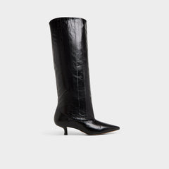 Kitten heel Everose in Black - Knee-high boot