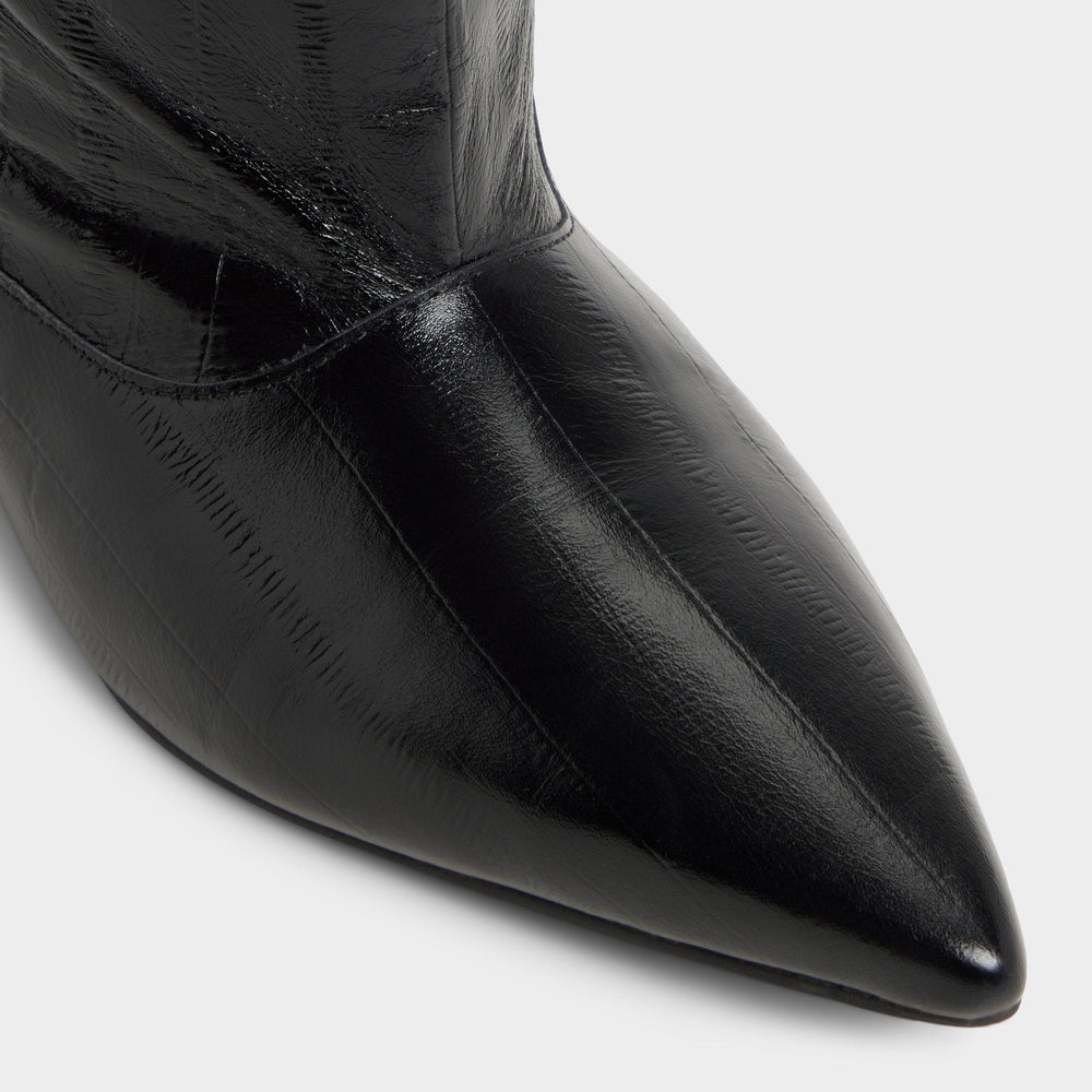 Kitten heel Everose in Black - Knee-high boot