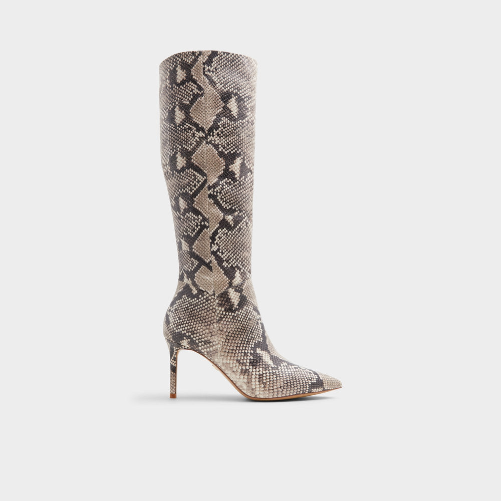 Stiletto heel Laroche Beige Overflow Women's Tall Boots - Knee-high boot