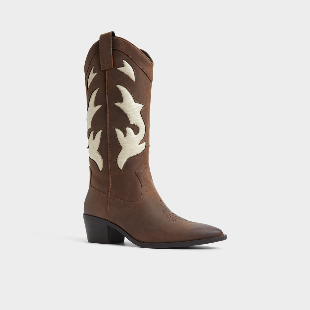 Nebraska Royal Brown Women's Western - Mid-calf western boot