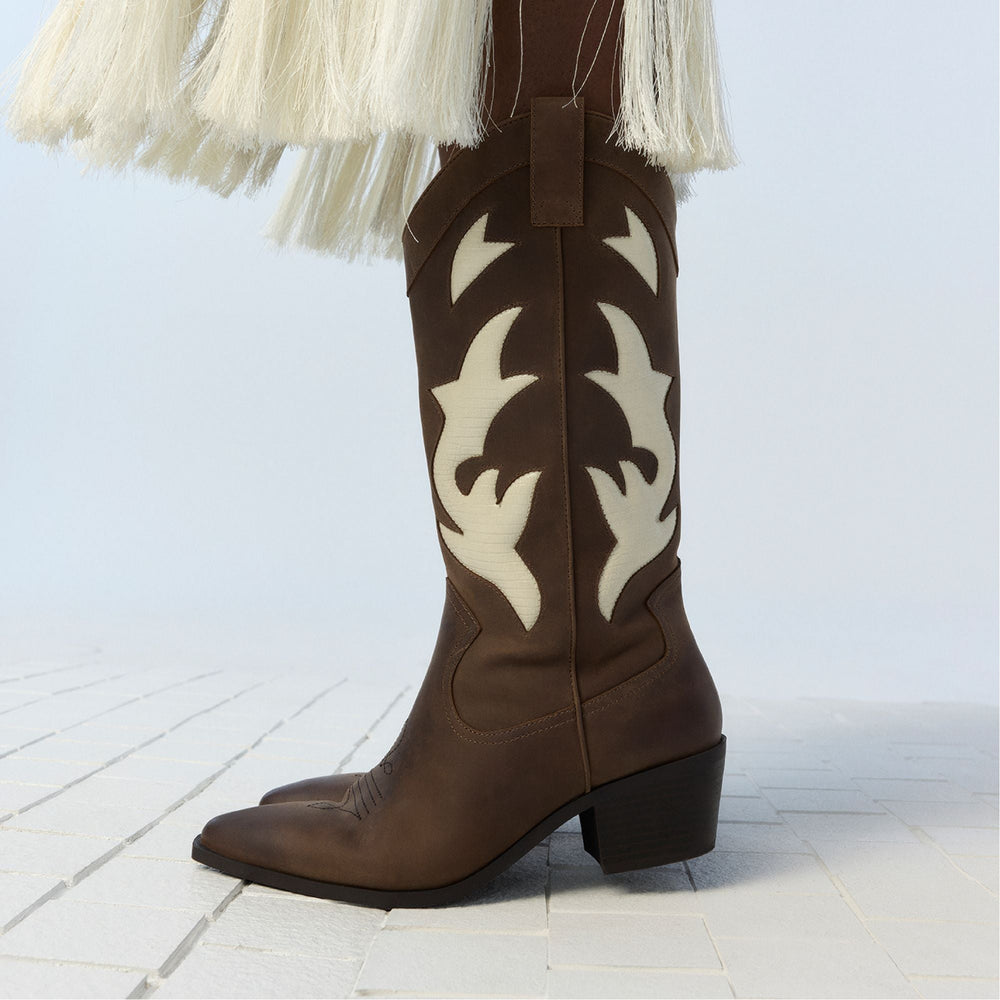 Nebraska Royal Brown Women's Western - Mid-calf western boot