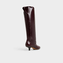 Kitten heel Everose in Bordo - Knee-high boot