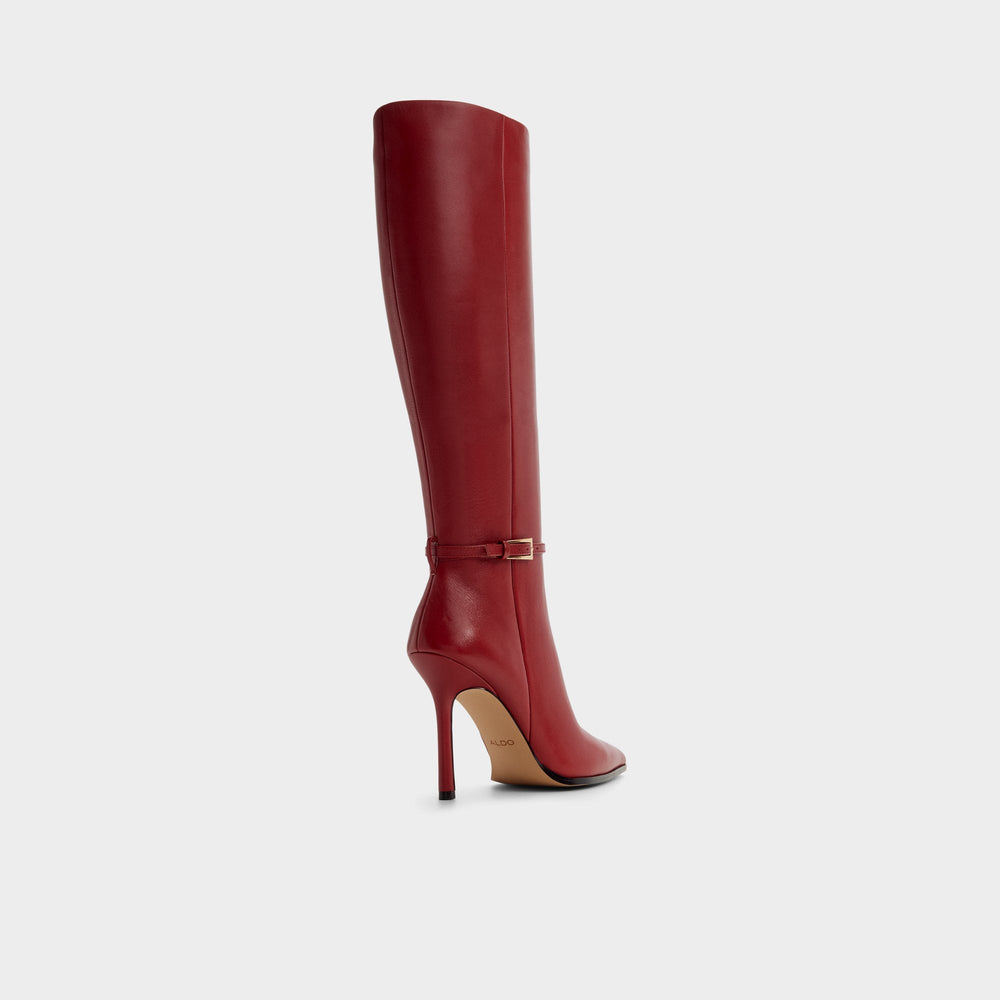 Stiletto heel Maellie in Dark Red - Knee-high boot