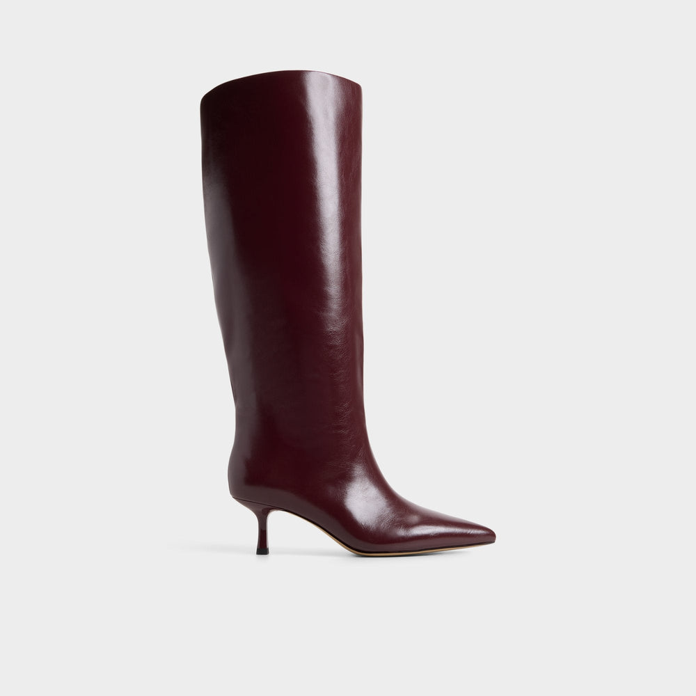 Selora in Wc Burgundy - Knee-high boot Stiletto heel