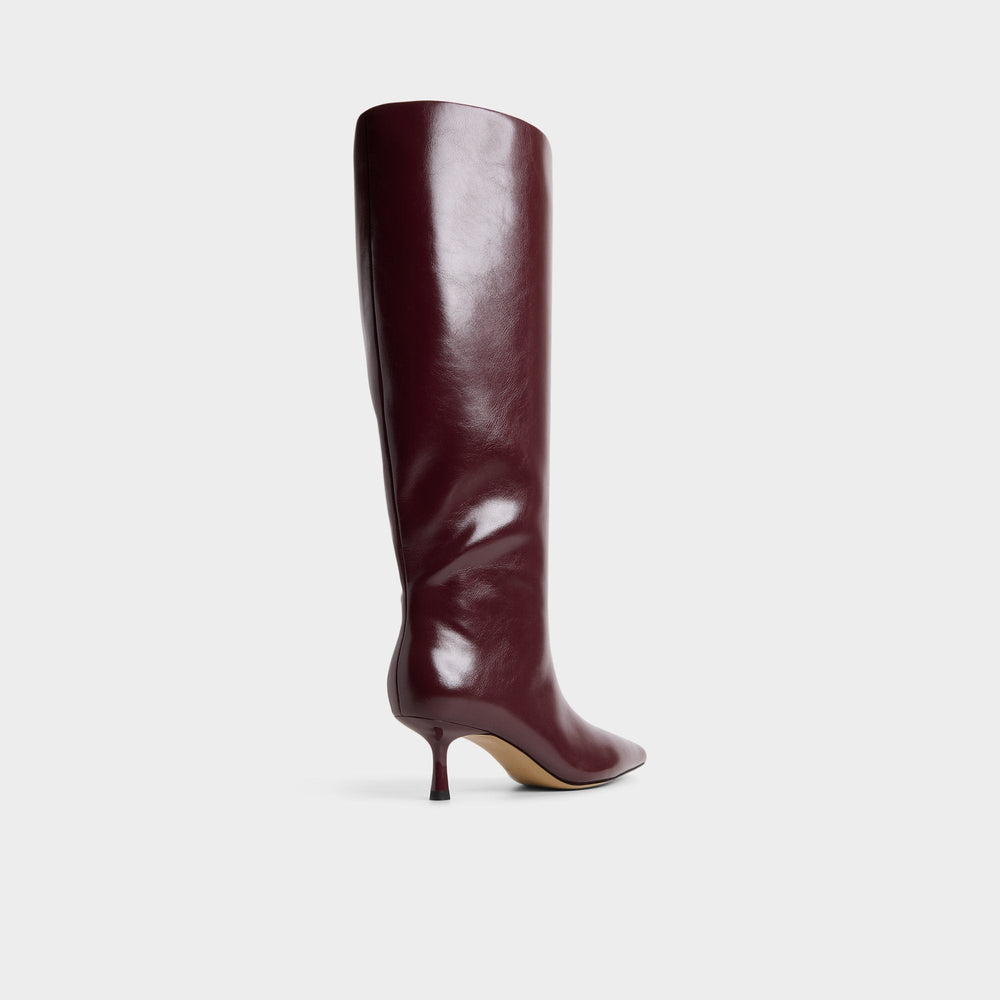 Selora in Wc Burgundy - Knee-high boot Stiletto heel