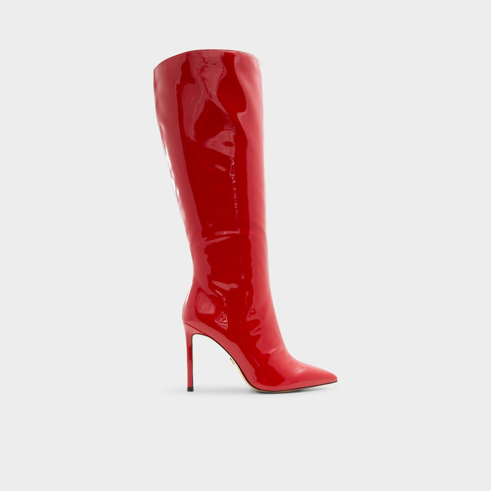 Agathea-wc Red Women's Tall Boots - Knee-high boot Stiletto heel