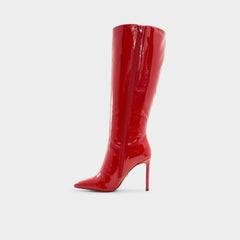 Agathea-wc Red Women's Tall Boots - Knee-high boot Stiletto heel
