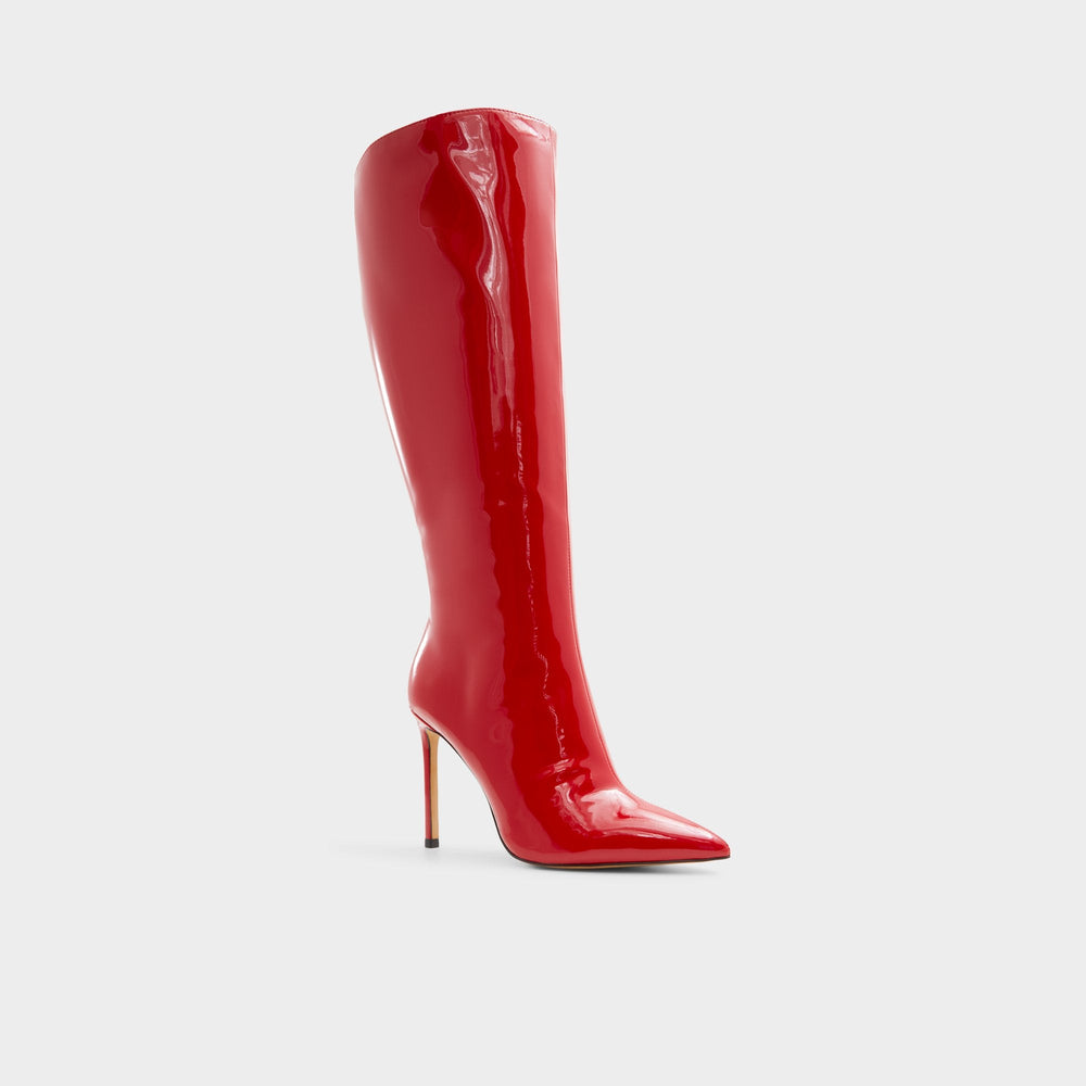 Agathea-wc Red Women's Tall Boots - Knee-high boot Stiletto heel