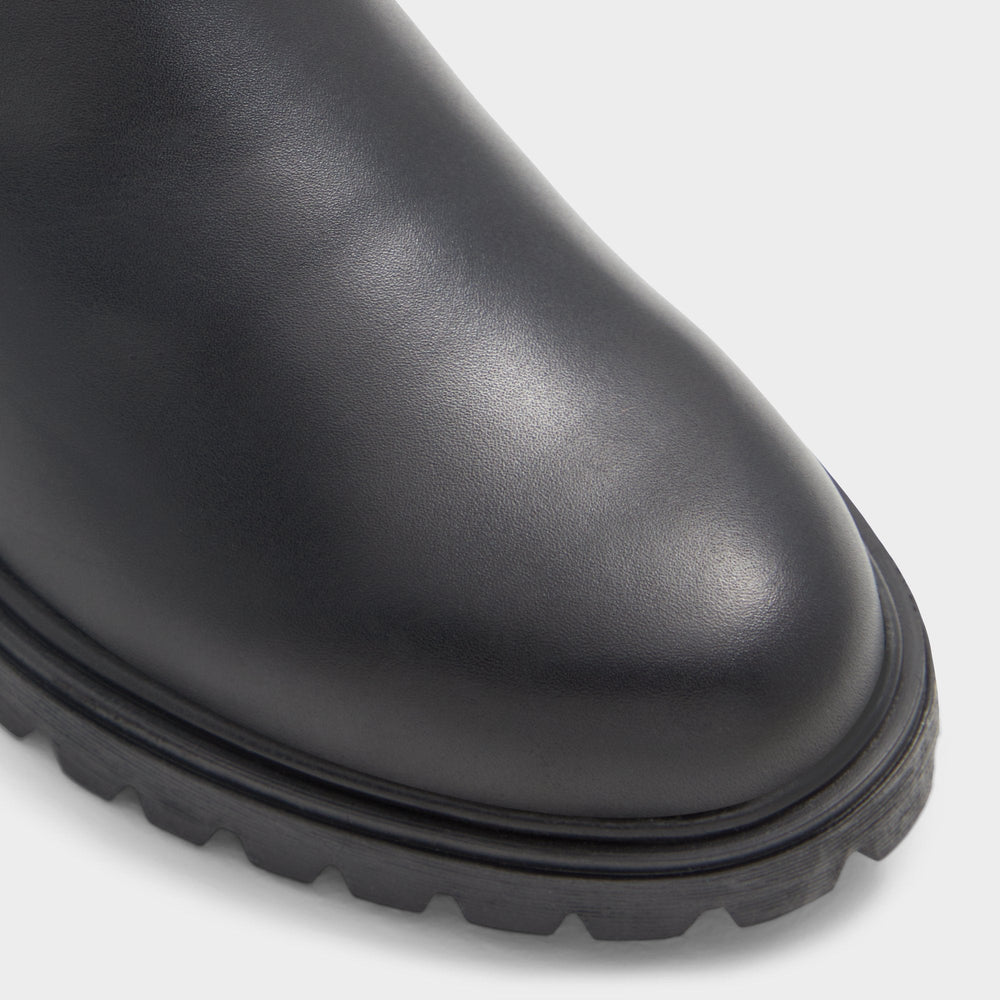 Lug sole Adalitlan Black Women's Casual boots - Chelsea boot