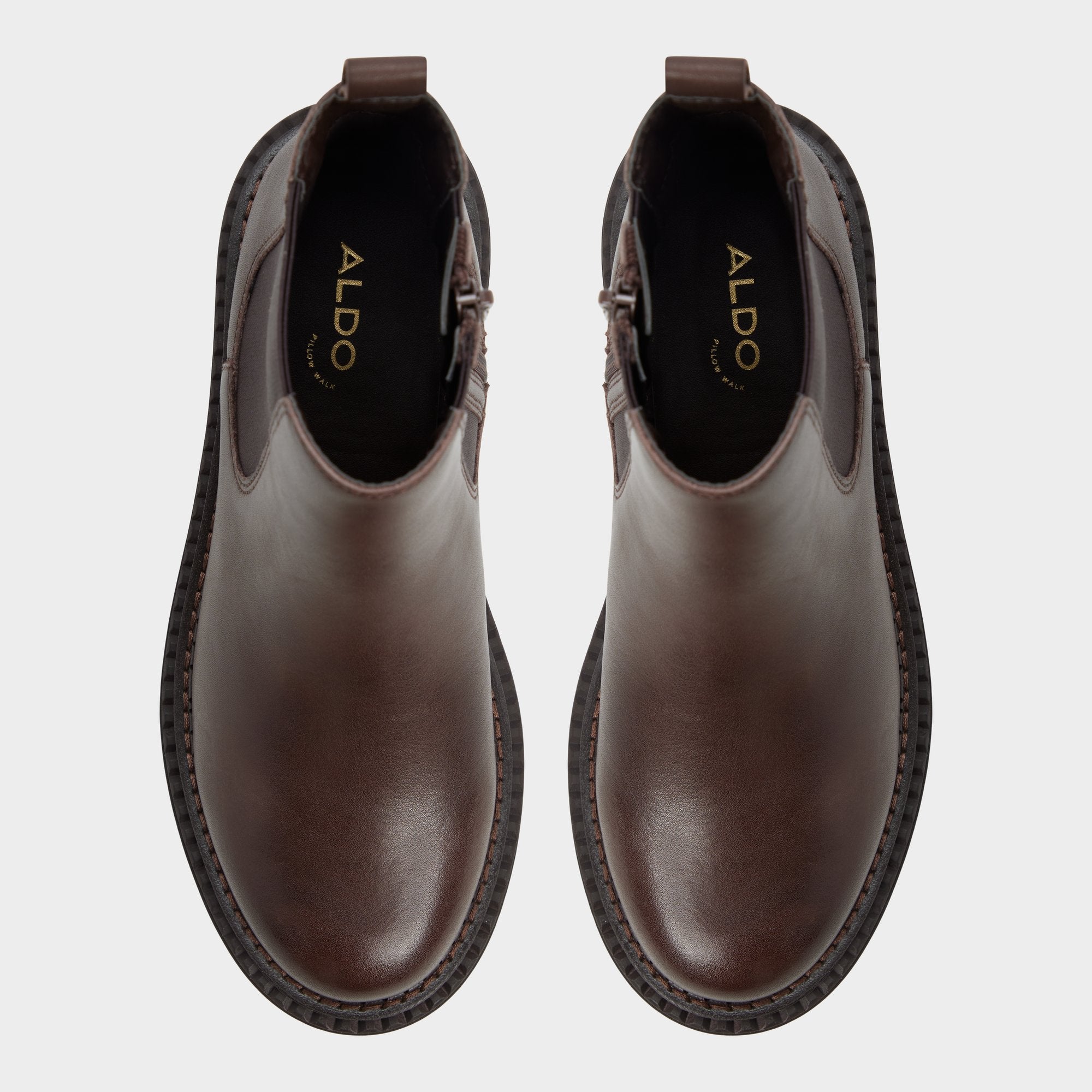 Bestina in Dark Brown - Chelsea boot Lug sole