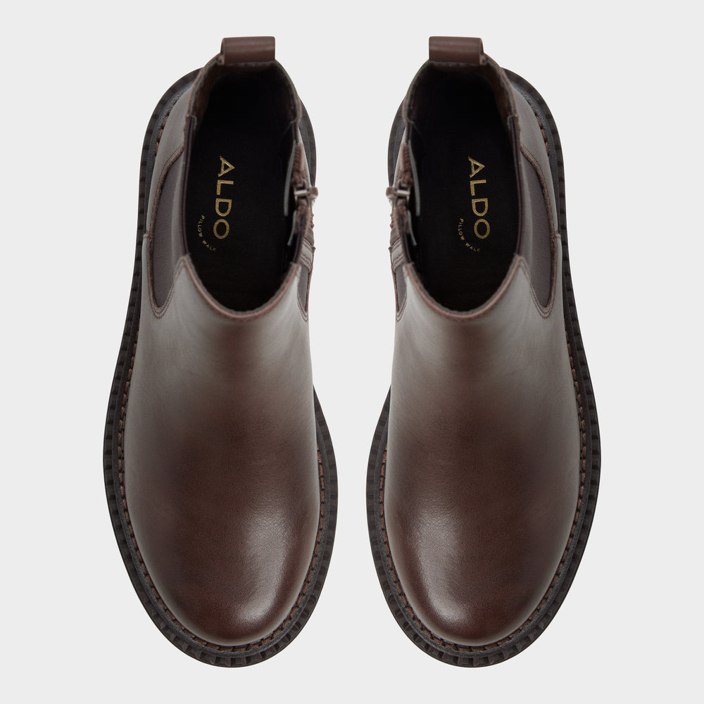 Bestina in Dark Brown - Chelsea boot Lug sole