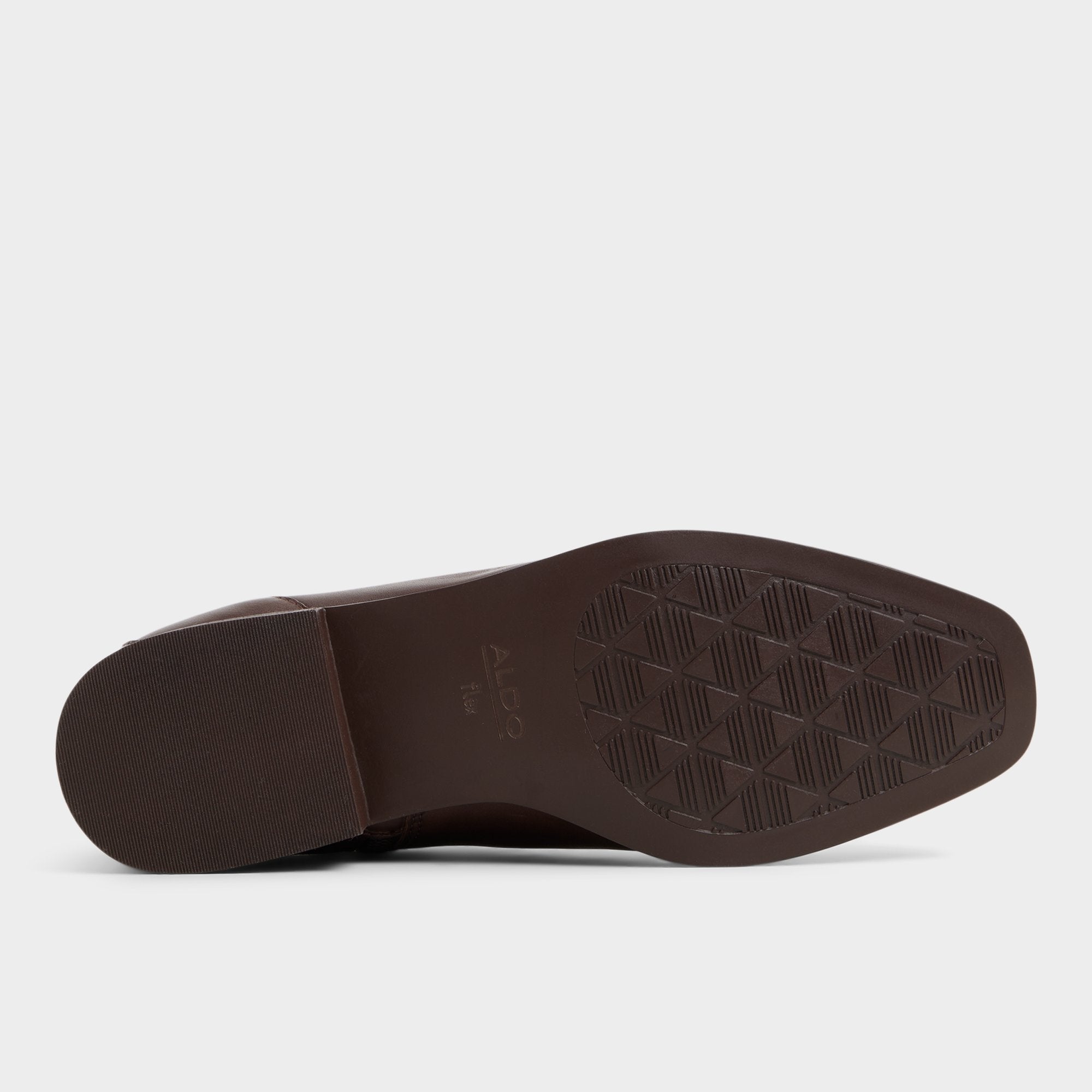 Verity in Dark Brown - Chelsea boot Block heel