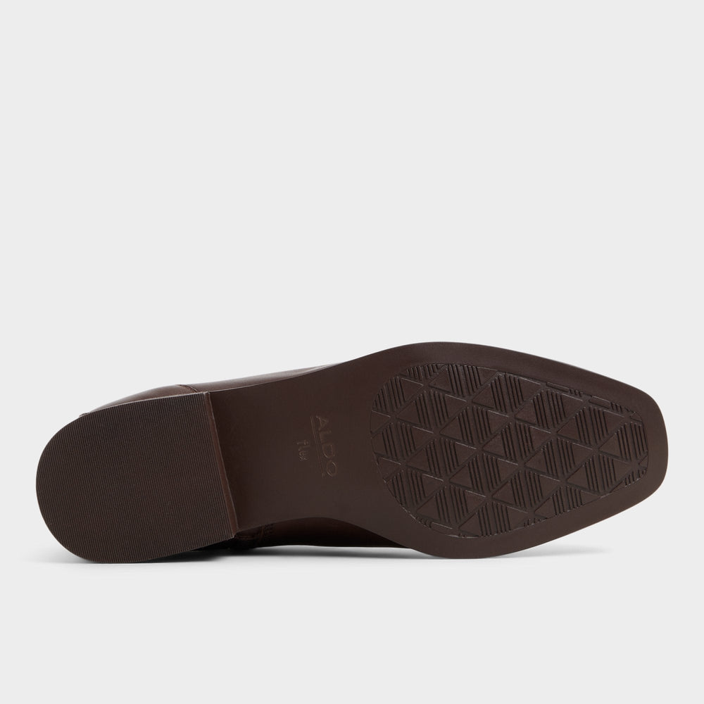 Verity in Dark Brown - Chelsea boot Block heel
